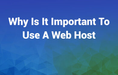 why is it important to use a web host