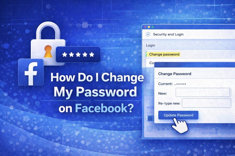how do i change my password on facebook